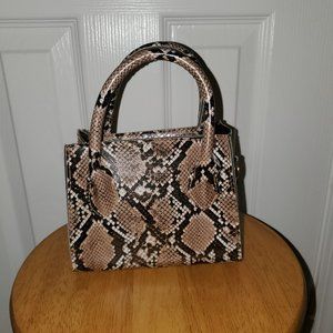 Mini Snakeskin Purse